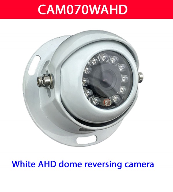 1080P White AHD dome shaped reversing camera with night vision